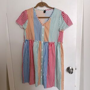 Bright Striped Dress